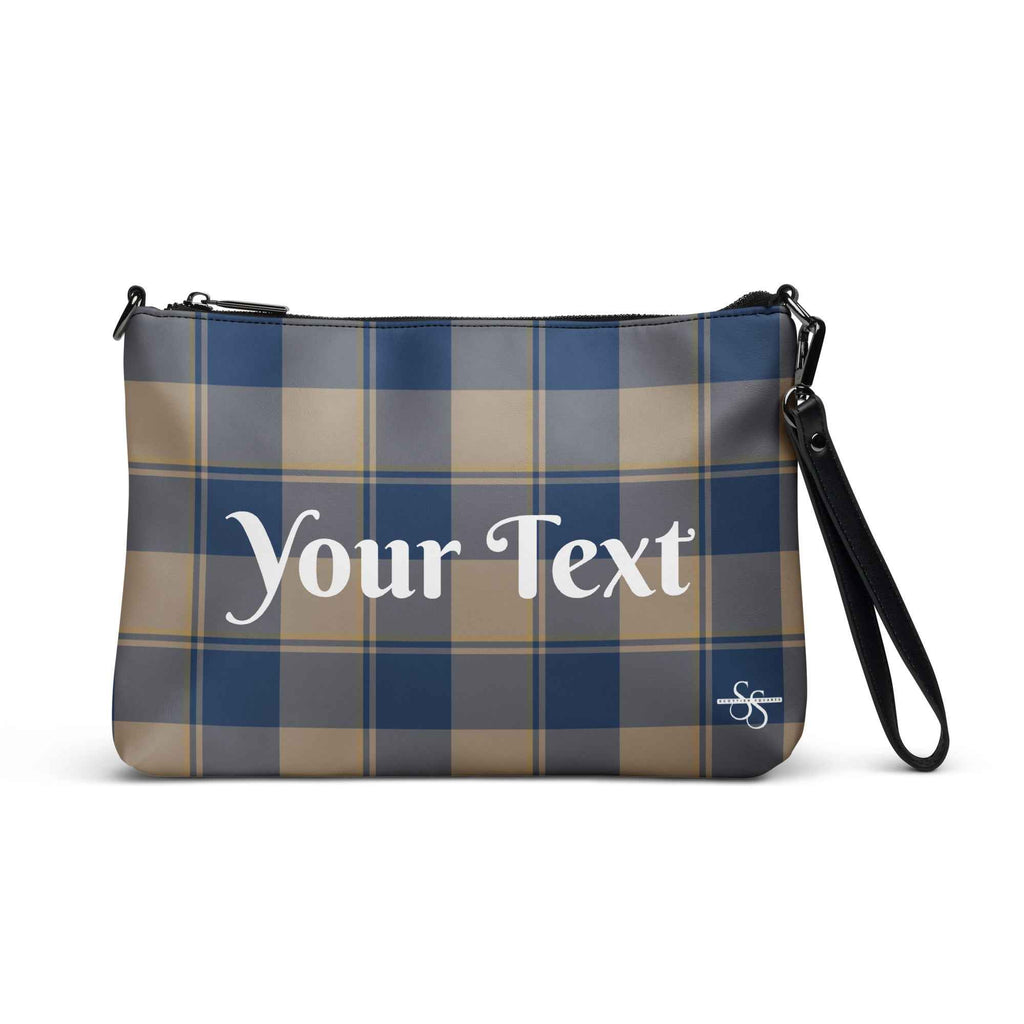 Personalized Crossbody Bag Cello and Donkey Brown Plaid Default Title - Scottish Squares