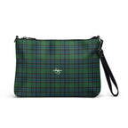 Crossbody Bag Green Blue Orange Plaid Tartan