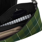 Personalized Crossbody Bag Woodland and Evergreen Plaid - Scottish Squares