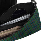 Crossbody Bag Green Blue Orange Plaid Tartan