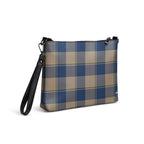 Personalized Crossbody Bag Cello and Donkey Brown Plaid - Scottish Squares