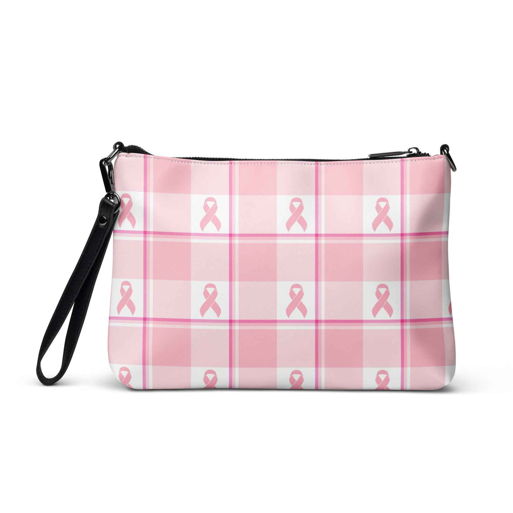 Crossbody Bag Breast Cancer Awareness Plaid - Scottish Squares
