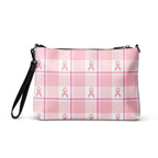 Crossbody Bag Breast Cancer Awareness Plaid - Scottish Squares