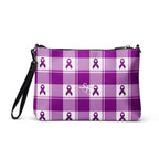 Crossbody Bag Pancreatic Cancer Awareness Plaid - Scottish Squares