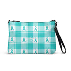 Crossbody Bag Ovarian Cancer Awareness Plaid - Scottish Squares