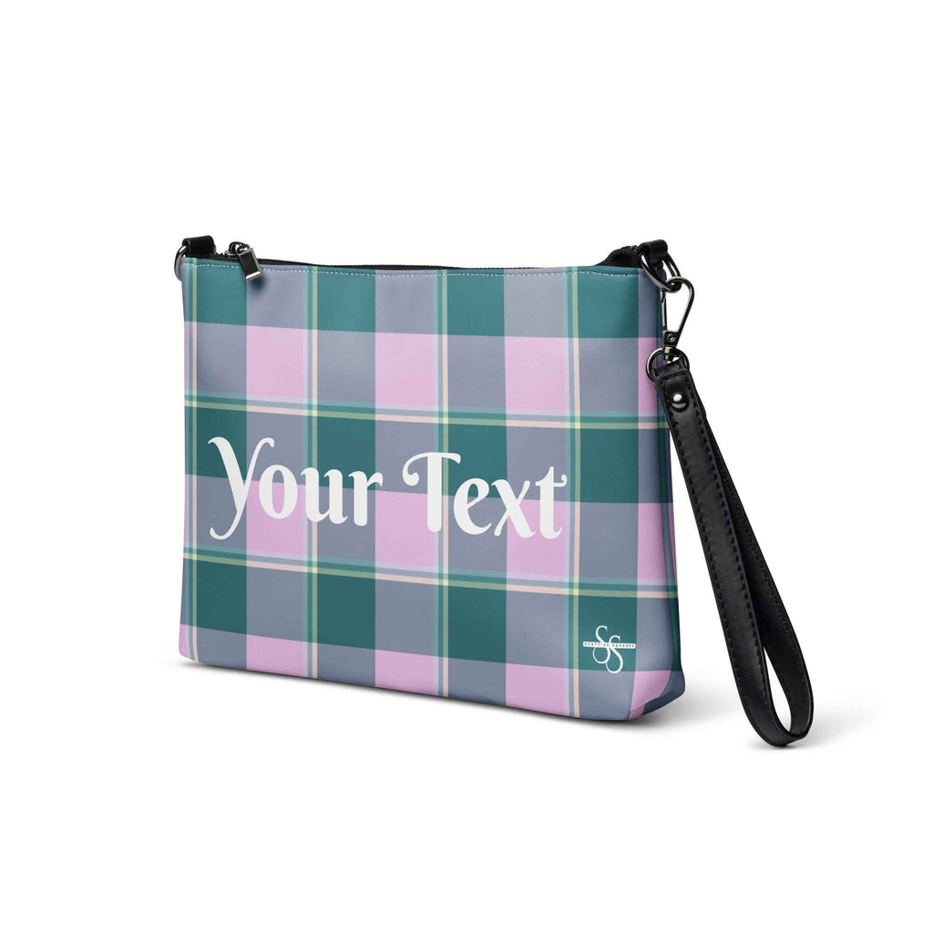 Personalized Crossbody Bag Ming and Melanie Plaid - Scottish Squares