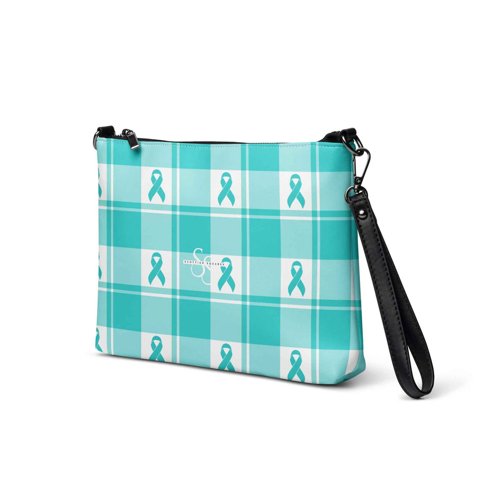 Crossbody Bag Ovarian Cancer Awareness Plaid - Scottish Squares