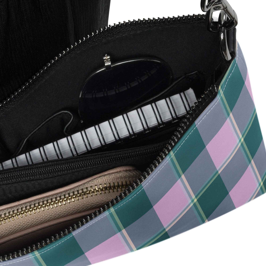 Personalized Crossbody Bag Ming and Melanie Plaid - Scottish Squares