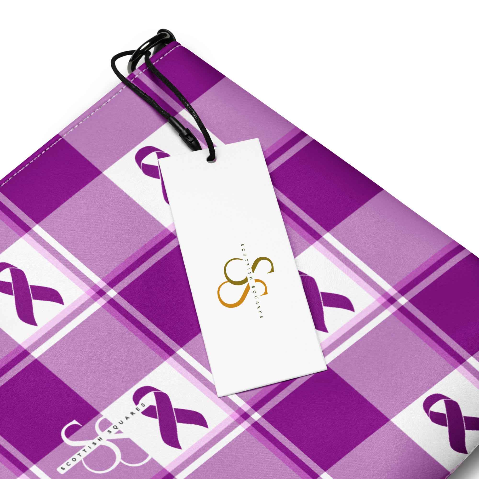 Crossbody Bag Pancreatic Cancer Awareness Plaid - Scottish Squares