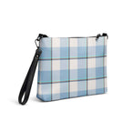 Personalized Crossbody Bag Pink Cloud and Blue Lagoon Plaid - Scottish Squares