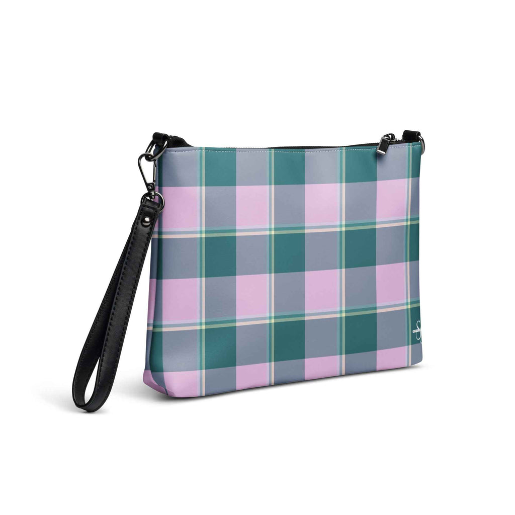 Personalized Crossbody Bag Ming and Melanie Plaid - Scottish Squares