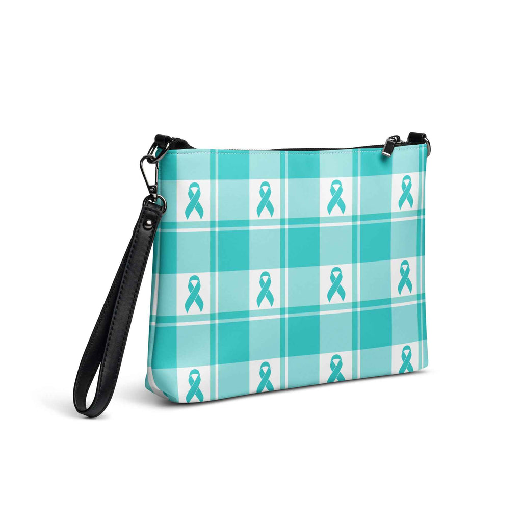 Crossbody Bag Ovarian Cancer Awareness Plaid - Scottish Squares