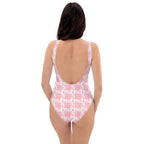 One-Piece Swimsuit Breast Cancer Awareness Plaid - Scottish Squares