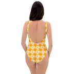 One-Piece Swimsuit Kidney Cancer Awareness Plaid, Orange Ribbon, Supportive Gift - Scottish Squares