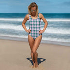 One-Piece Swimsuit Ming and Melanie Plaid 3XL - Scottish Squares