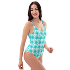 One-Piece Swimsuit Ovarian Cancer Awareness Plaid - Scottish Squares