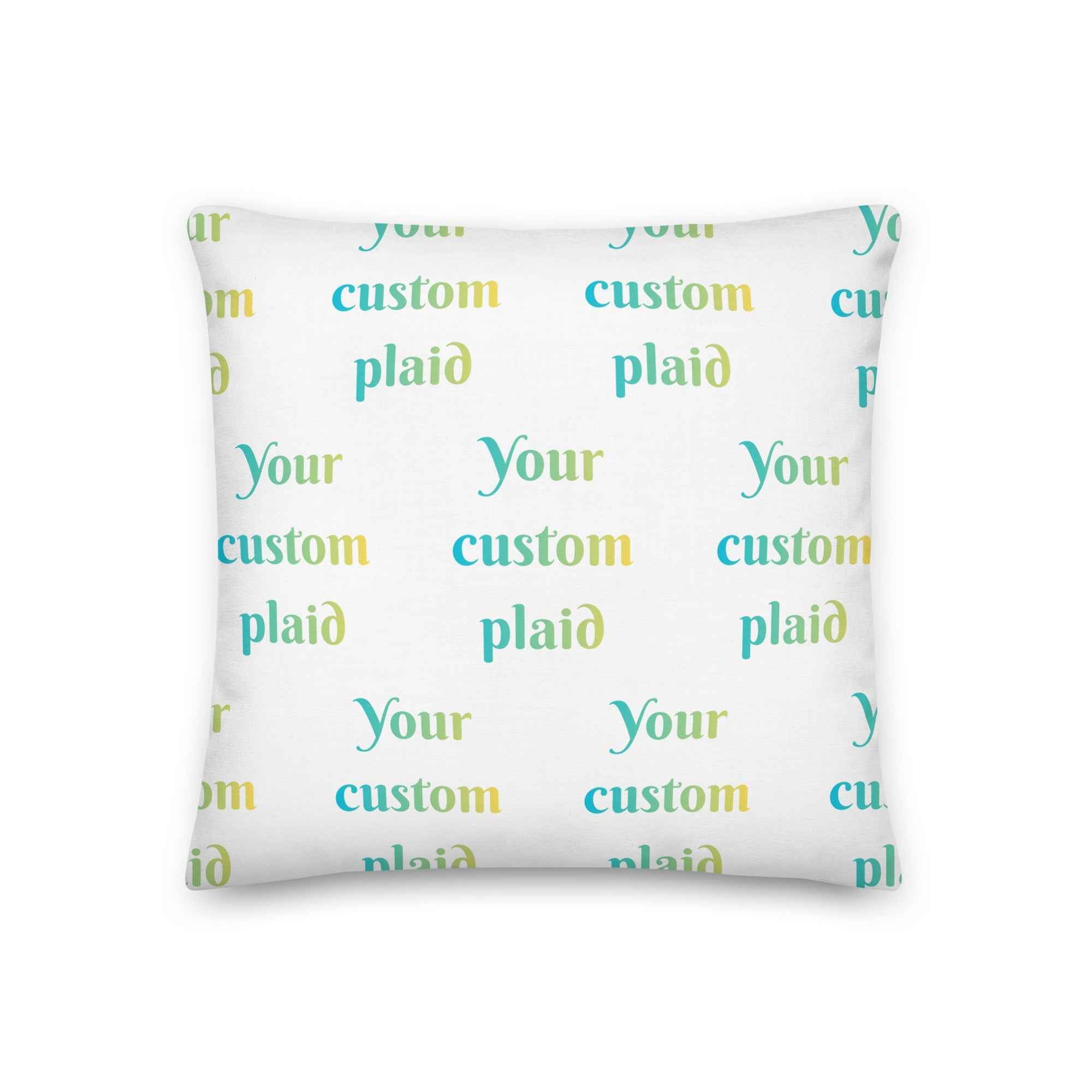 Throw Pillow Your Own Birthday Plaid Default Title - Scottish Squares