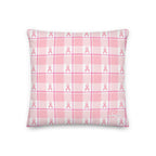 Throw Pillow Breast Cancer Awareness Plaid Default Title - Scottish Squares