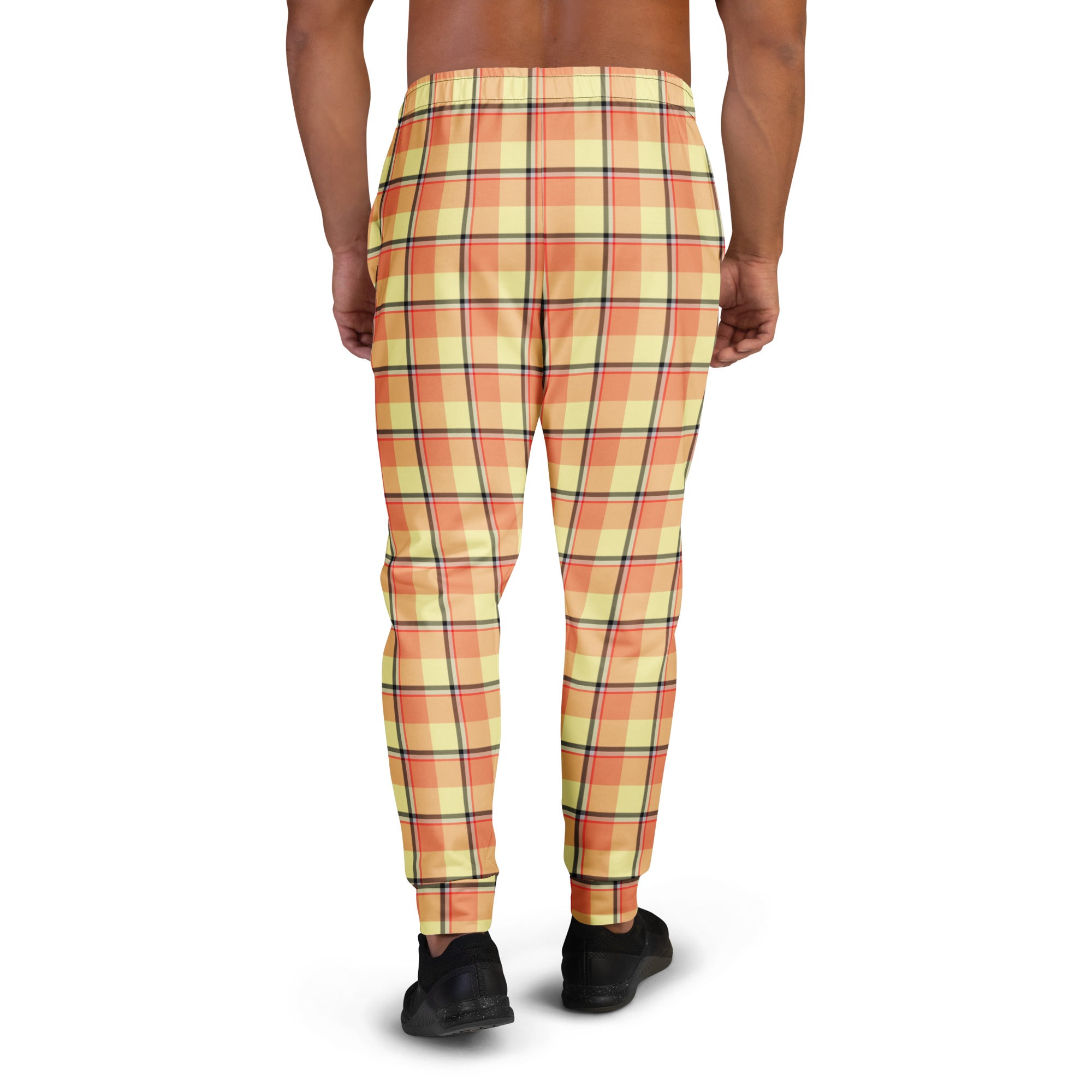 Claystone and Morning Mist Plaid Men's Joggers - Scottish Squares