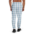 Pink Cloud and Blue Lagoon Plaid Men's Joggers - Scottish Squares