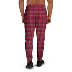 Old Brick and Cab Sav Plaid Men's Joggers - Scottish Squares