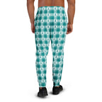 Men's Joggers Cervical Cancer Awareness Plaid, Teal Ribbon, Supportive Gift - Scottish Squares