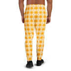 Men's Joggers Kidney Cancer Awareness Plaid, Orange Ribbon, Supportive Gift - Scottish Squares