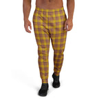 Potters Clay and Pizza Plaid Men's Joggers - Scottish Squares