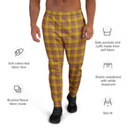 Potters Clay and Pizza Plaid Men's Joggers - Scottish Squares