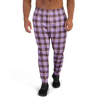 Light Wisteria and Livid Brown Plaid Men's Joggers - Scottish Squares