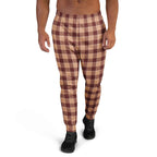 Whiskey and Livid Brown Plaid Men's Joggers - Scottish Squares