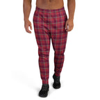 Old Brick and Cab Sav Plaid Men's Joggers - Scottish Squares