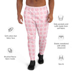 Men's Joggers Breast Cancer Awareness Plaid - Scottish Squares