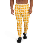 Men's Joggers Kidney Cancer Awareness Plaid, Orange Ribbon, Supportive Gift 3XL - Scottish Squares