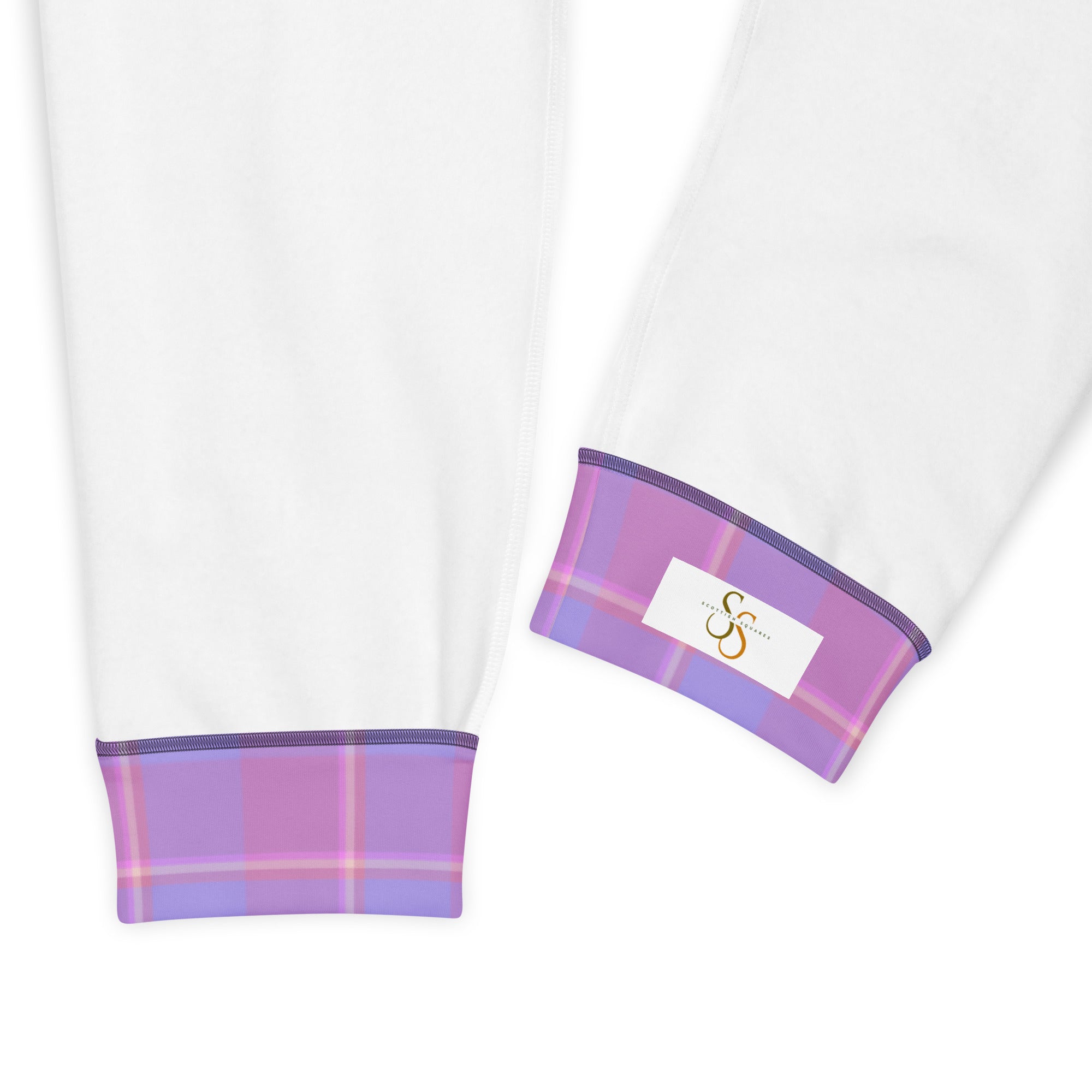 Viola and Dull Lavender Plaid Men's Joggers - Scottish Squares