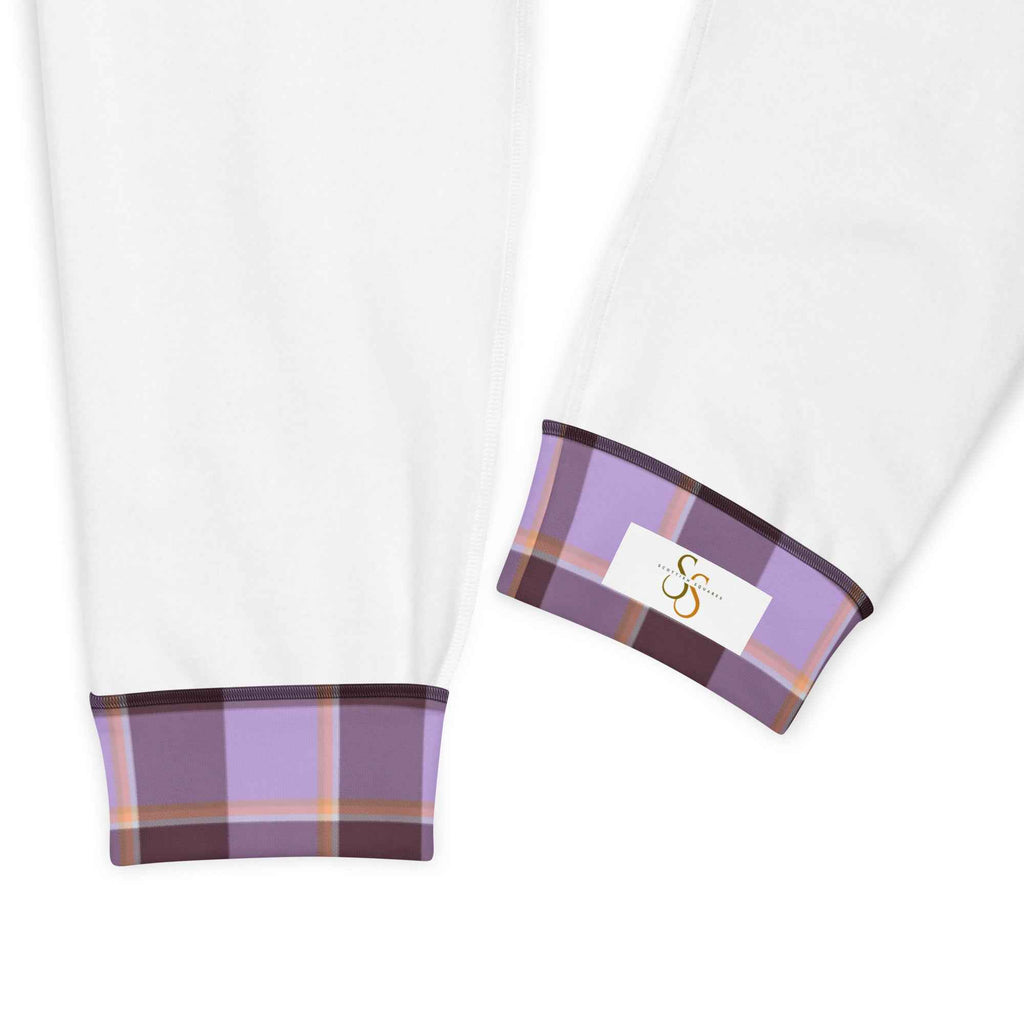 Light Wisteria and Livid Brown Plaid Men's Joggers - Scottish Squares