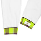 Electric Lime and Livid Brown Plaid Men's Joggers - Scottish Squares