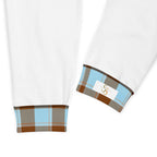 Blizzard Blue and Livid Brown Plaid Men's Joggers - Scottish Squares