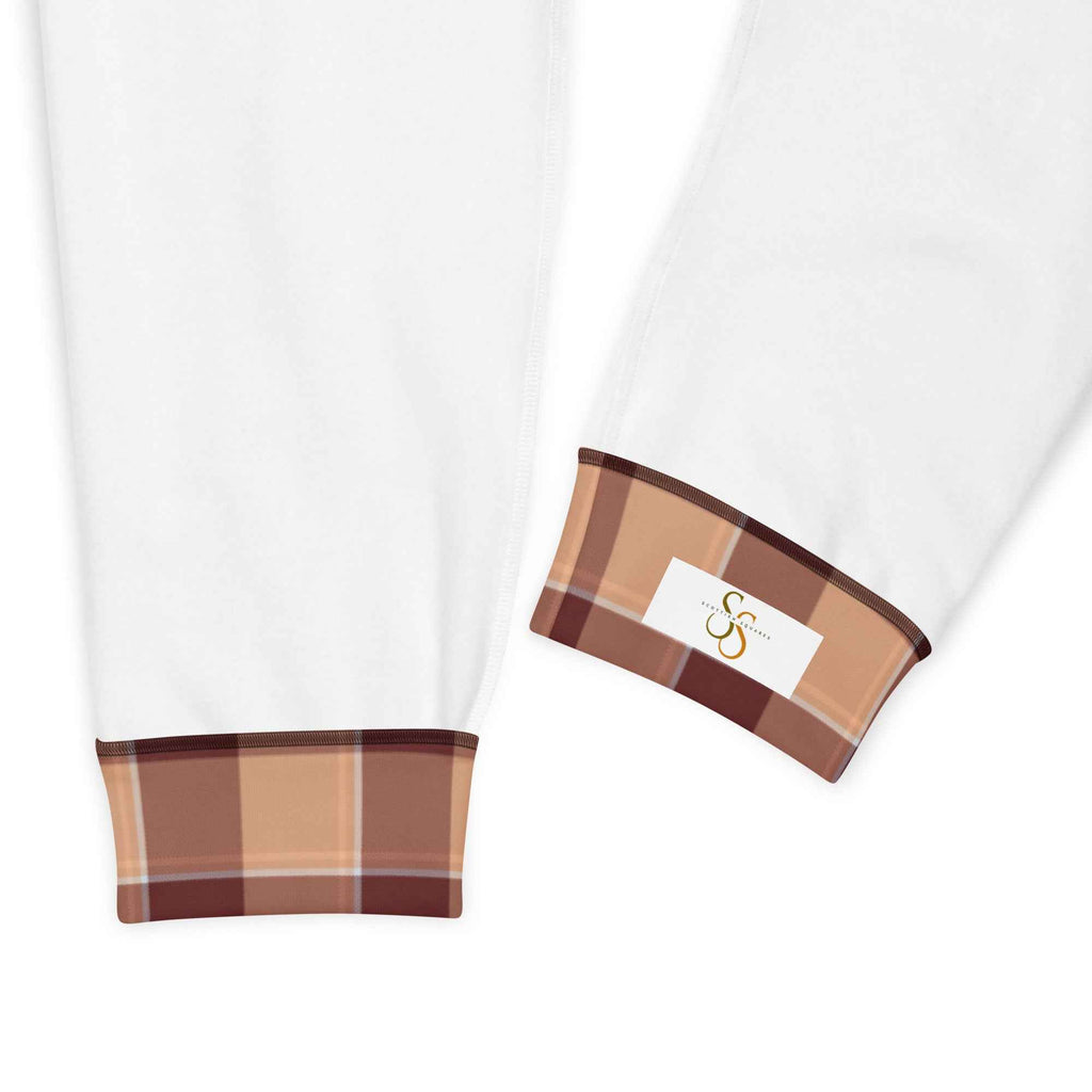 Whiskey and Livid Brown Plaid Men's Joggers - Scottish Squares