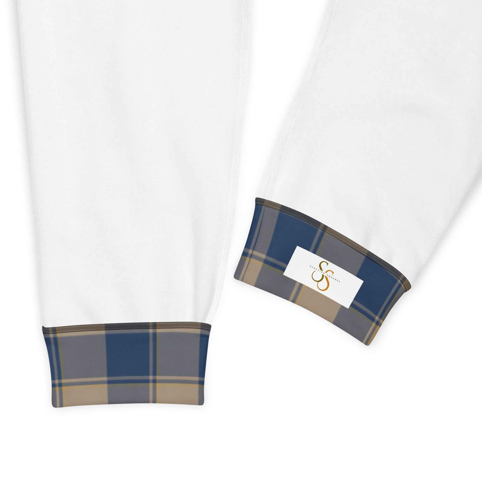 Cello and Donkey Brown Plaid Men's Joggers - Scottish Squares