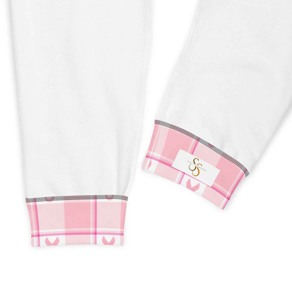 Men's Joggers Breast Cancer Awareness Plaid - Scottish Squares