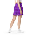 Electric Violet and Fuchsia Plaid Unisex Mesh Shorts - Scottish Squares