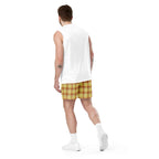 Zombie and Copper Plaid Unisex Mesh Shorts - Scottish Squares