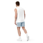 Pink Cloud and Blue Lagoon Plaid Unisex Mesh Shorts - Scottish Squares
