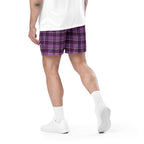 Purple and Trendy Pink Plaid Unisex Mesh Shorts - Scottish Squares