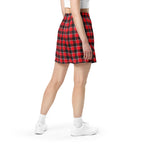 Red Ribbon and Heavy Metal Plaid Unisex Mesh Shorts - Scottish Squares