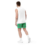 Spring Green and Finlandia Plaid Unisex Mesh Shorts - Scottish Squares