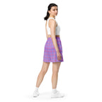Viola and Dull Lavender Plaid Unisex Mesh Shorts - Scottish Squares