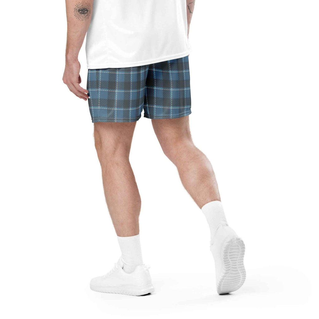Hoki and Shuttle Gray Plaid Unisex Mesh Shorts - Scottish Squares