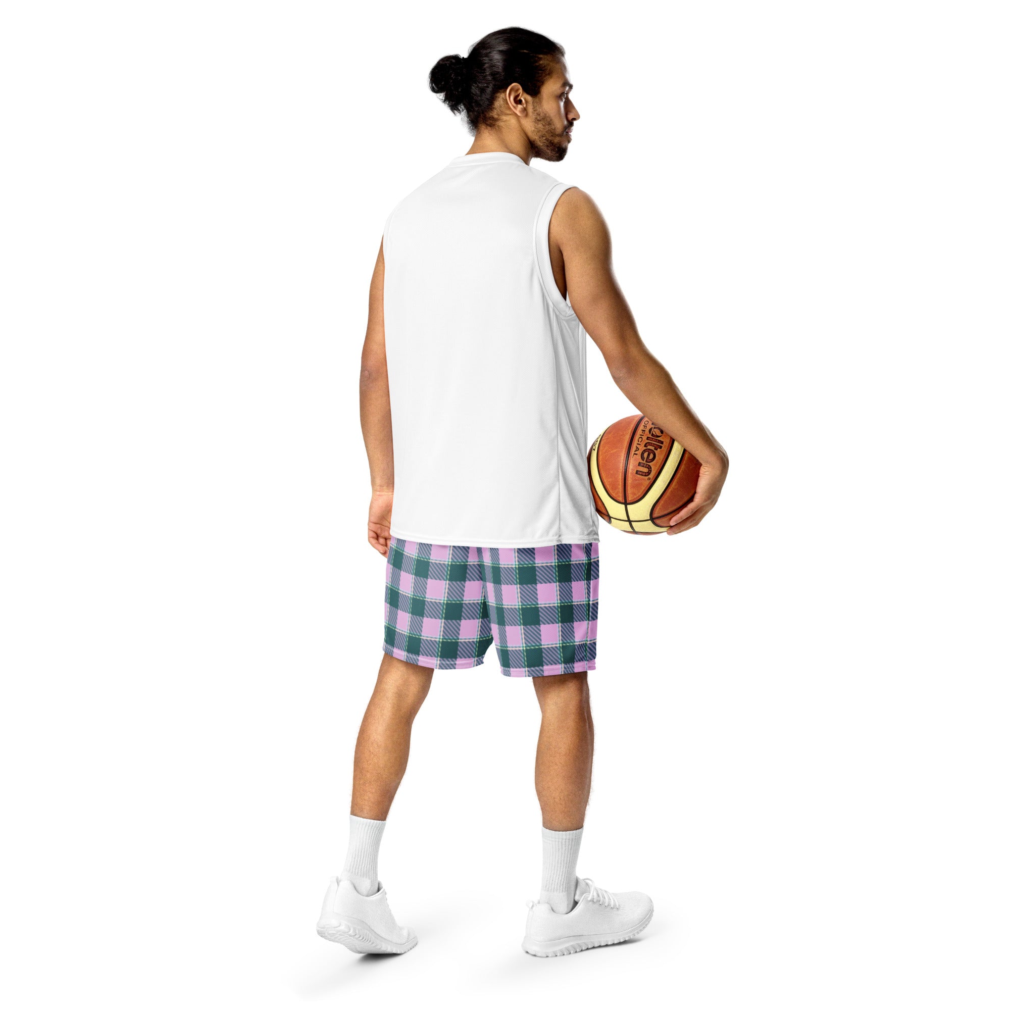 Ming and Melanie Plaid Unisex Mesh Shorts - Scottish Squares